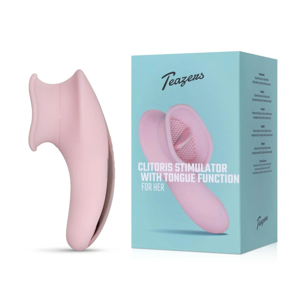 Stimolatore clitorideo – ricaricabile, rosa | Teazers