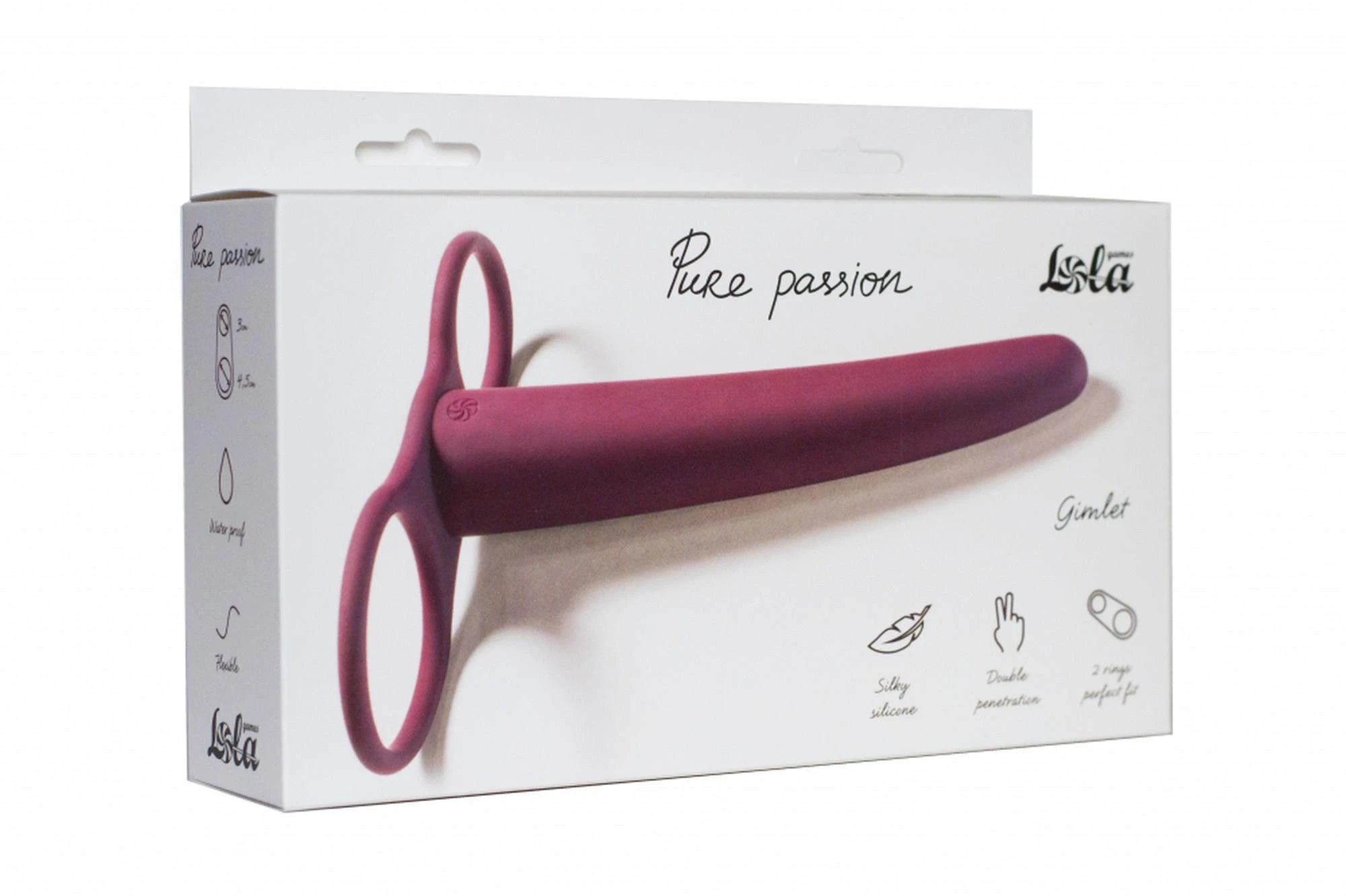 Pure Passion Double Pénétration Gimlet Rouge lie de vin