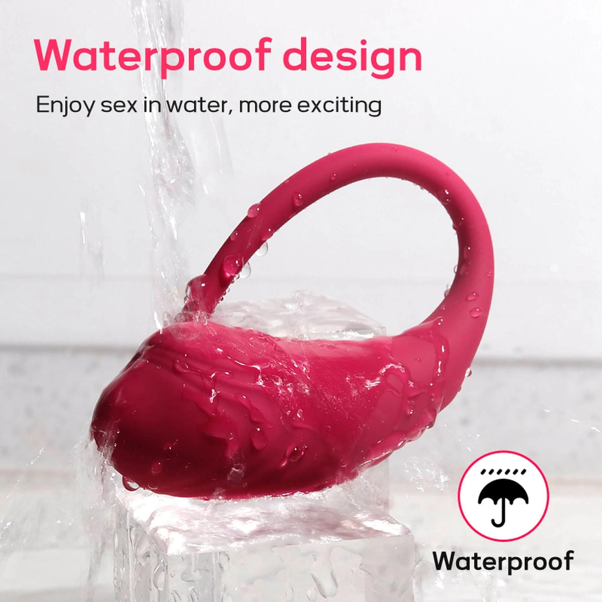 Vibrating egg 9 speeds – app-controlled, rechargeable, red | Favorites