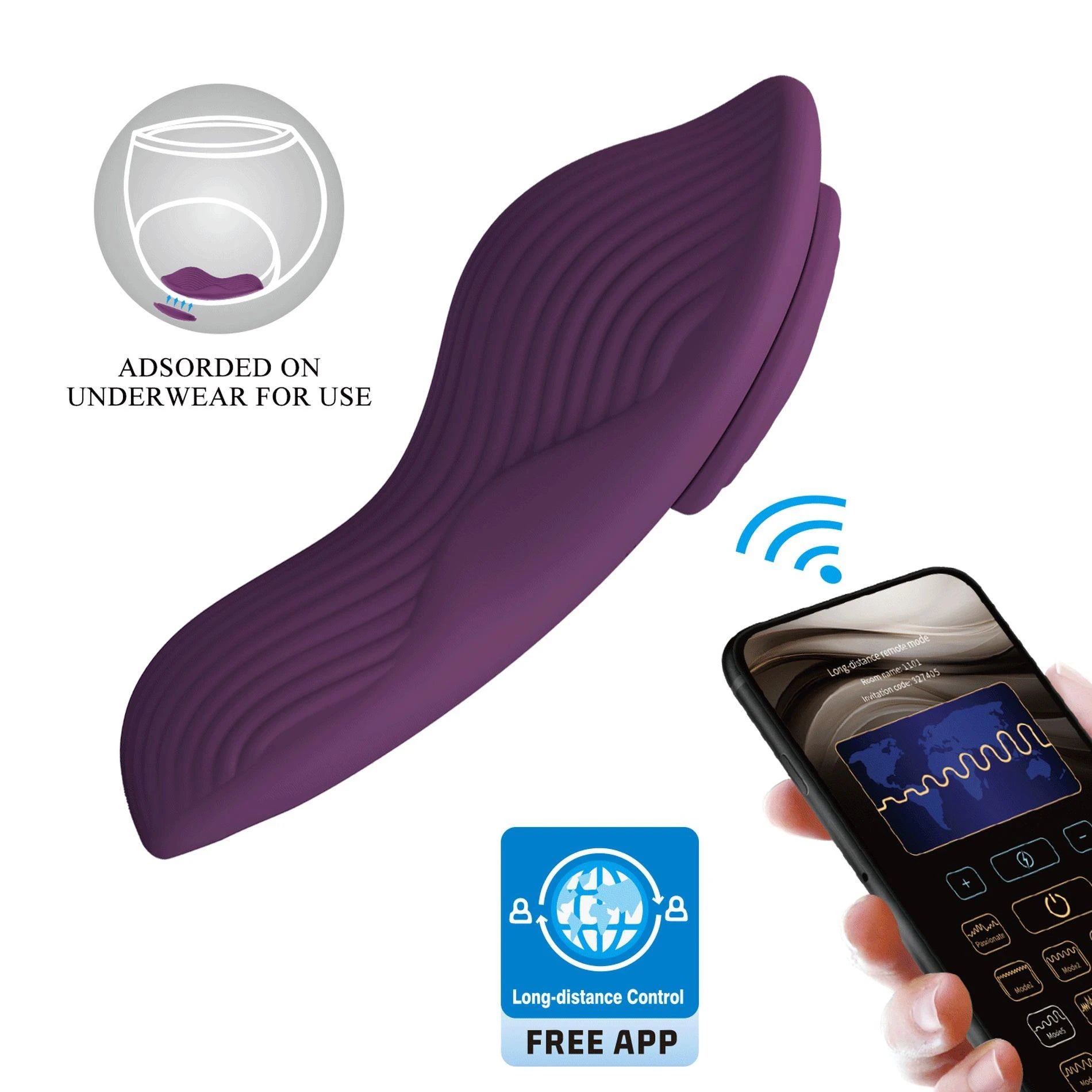MANE, 10 fonctions de vibration Télécommande via application mobile
