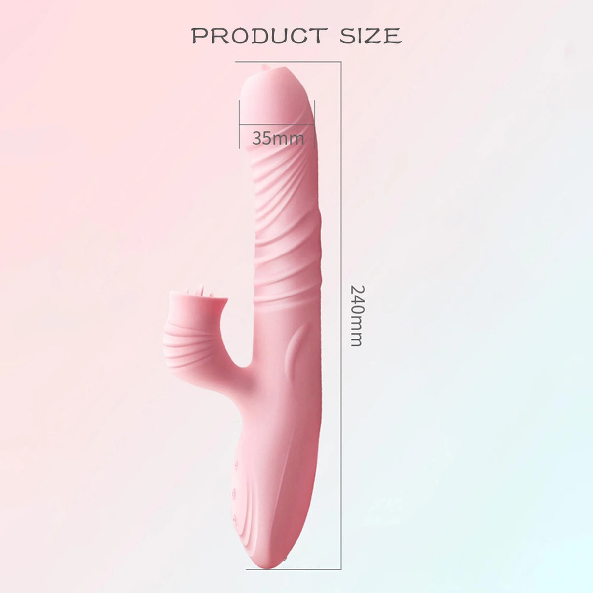 Clitoral stimulator Fanny 20 functions – rechargeable, heating, pink | Favorites