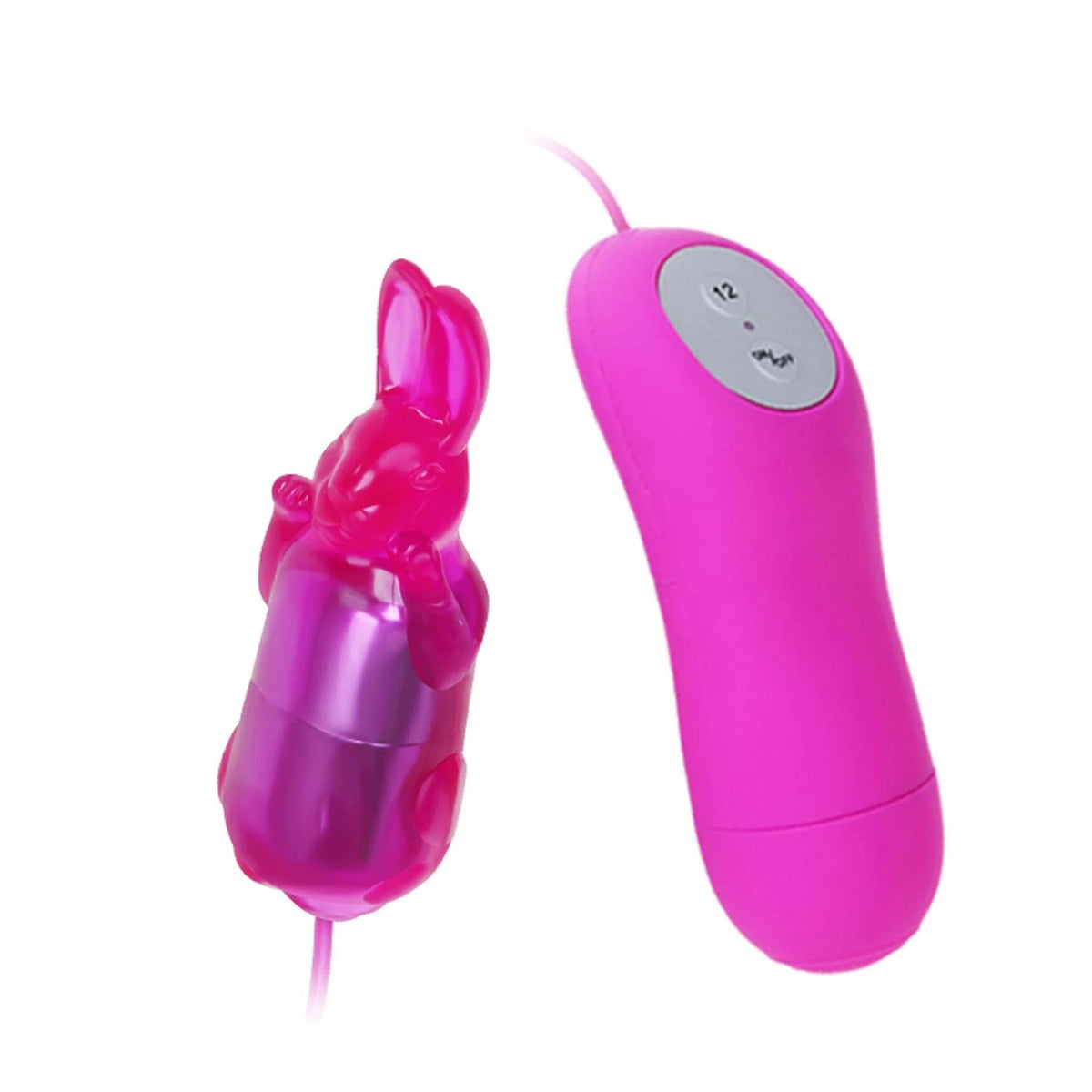 Mini vibromasseur Cute 12 fonctions – avec télécommande, fuchsia BI-014195 | Baile