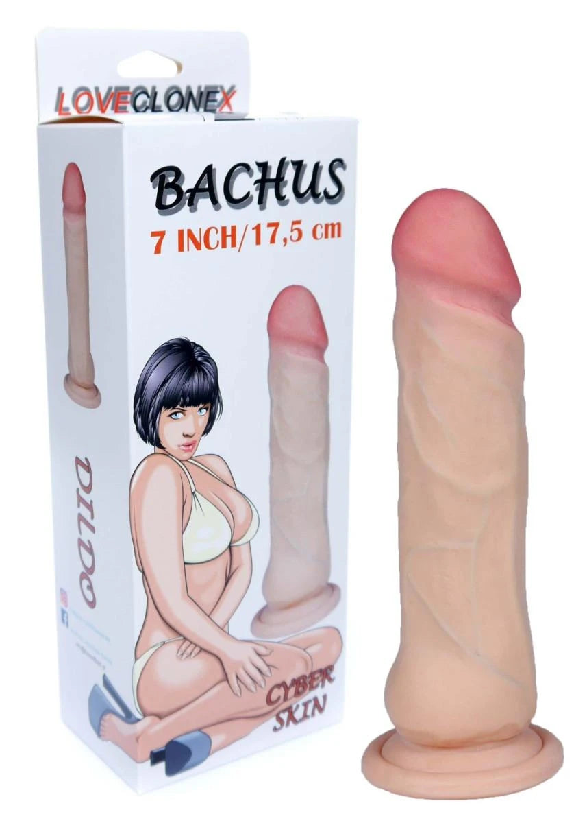 Dildo realistico Bachus Loveclonex 7″ 21 cm – con ventosa, in cyberskin, nude | Favorites