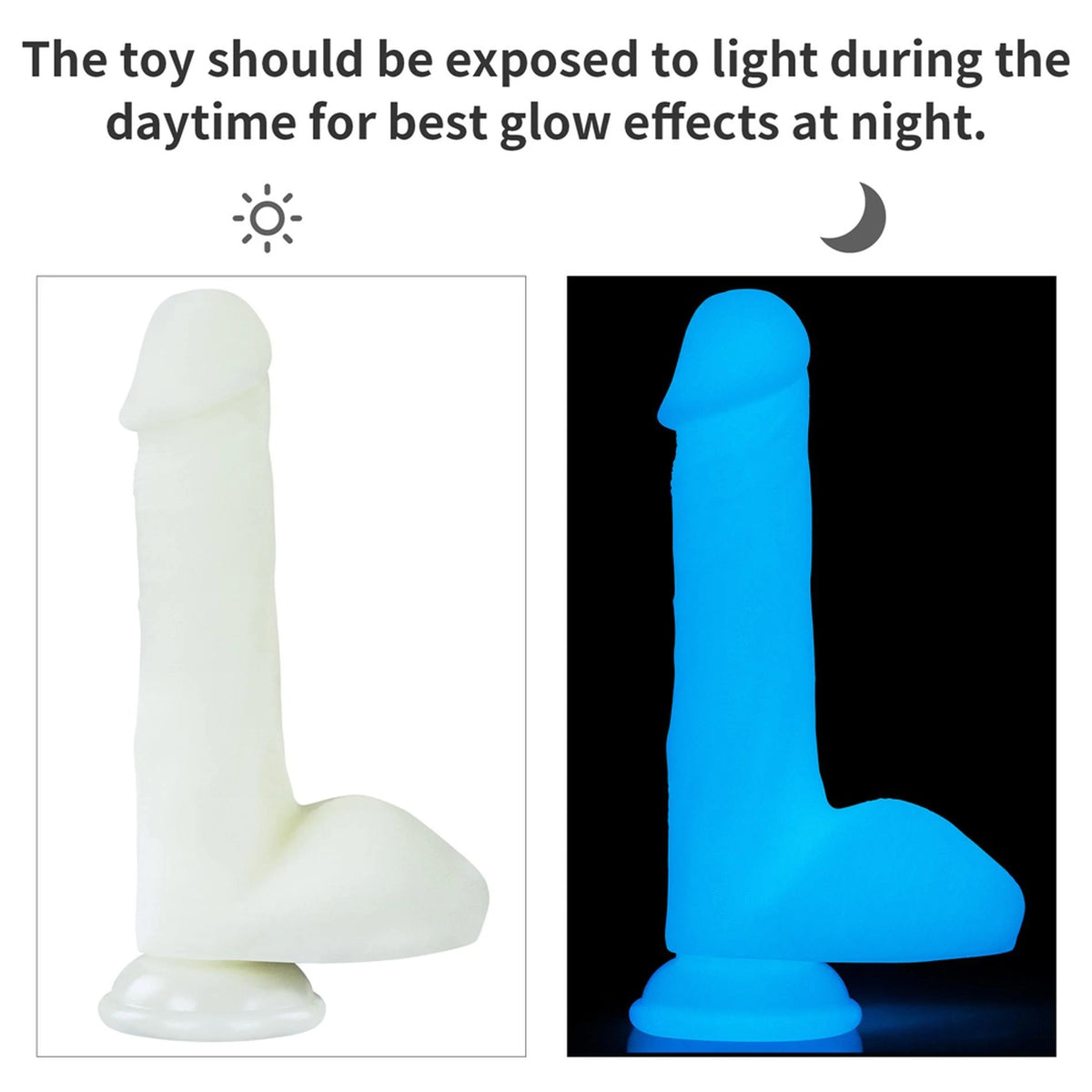 Consolador realista Lumino Play 21 cm – con ventosa, blanco | Lovetoy