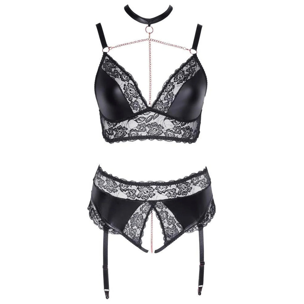 Conjunto de lencería – abierto, negro 22139821051 | Cottelli CURVES