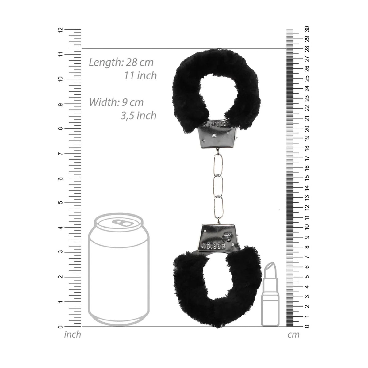 Manette Beginner's Furry Cuffs – nera | Ouch!