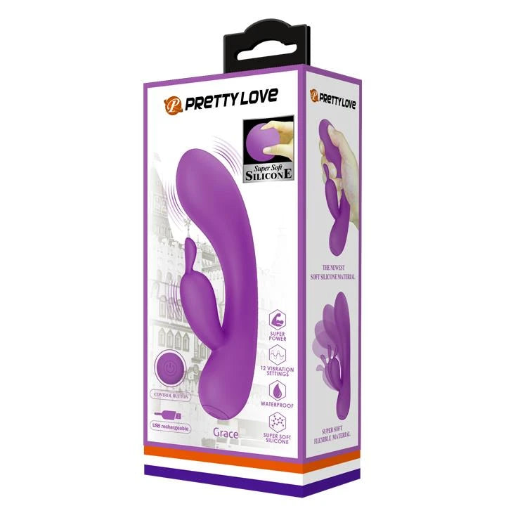 Vibratore punto G Grace 12 funzioni – ricaricabile | Pretty Love