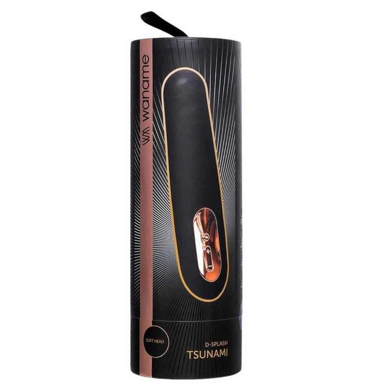 Classic vibrator Unrealistic Tsunami 3 functions – black | WANAME D-SPLASH