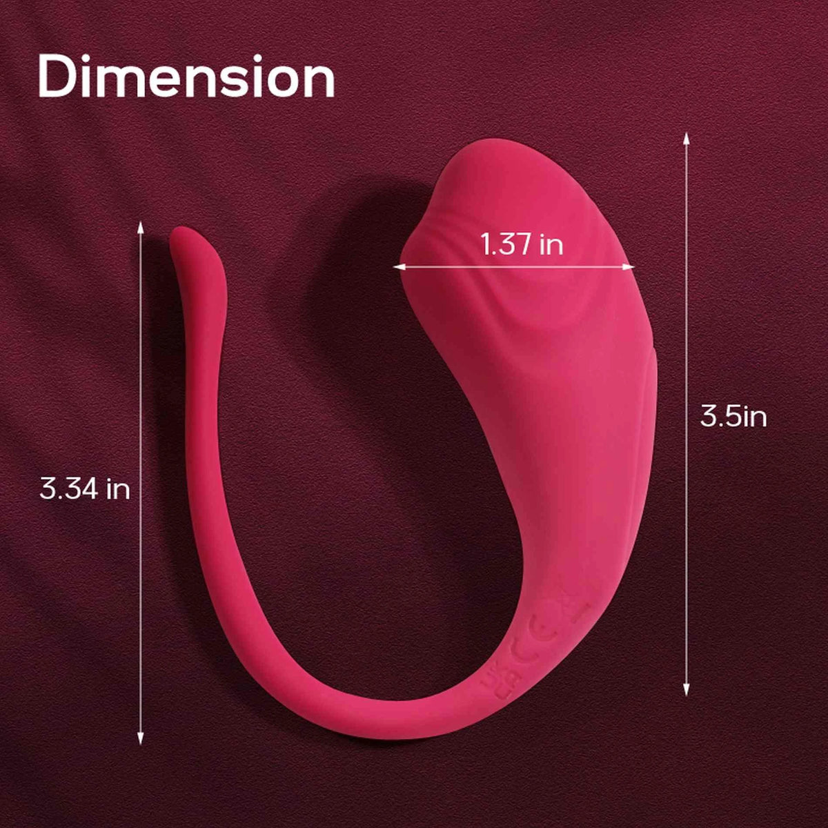 Vibrating egg 9 speeds – app-controlled, rechargeable, red | Favorites