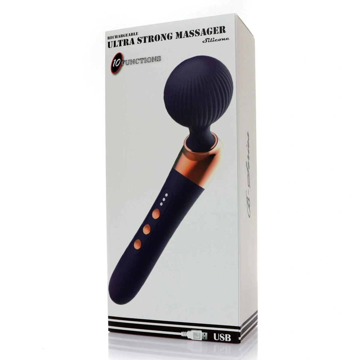 Masseur wand 10 fonctions – rechargeable, noir 22-00064 | Favorites
