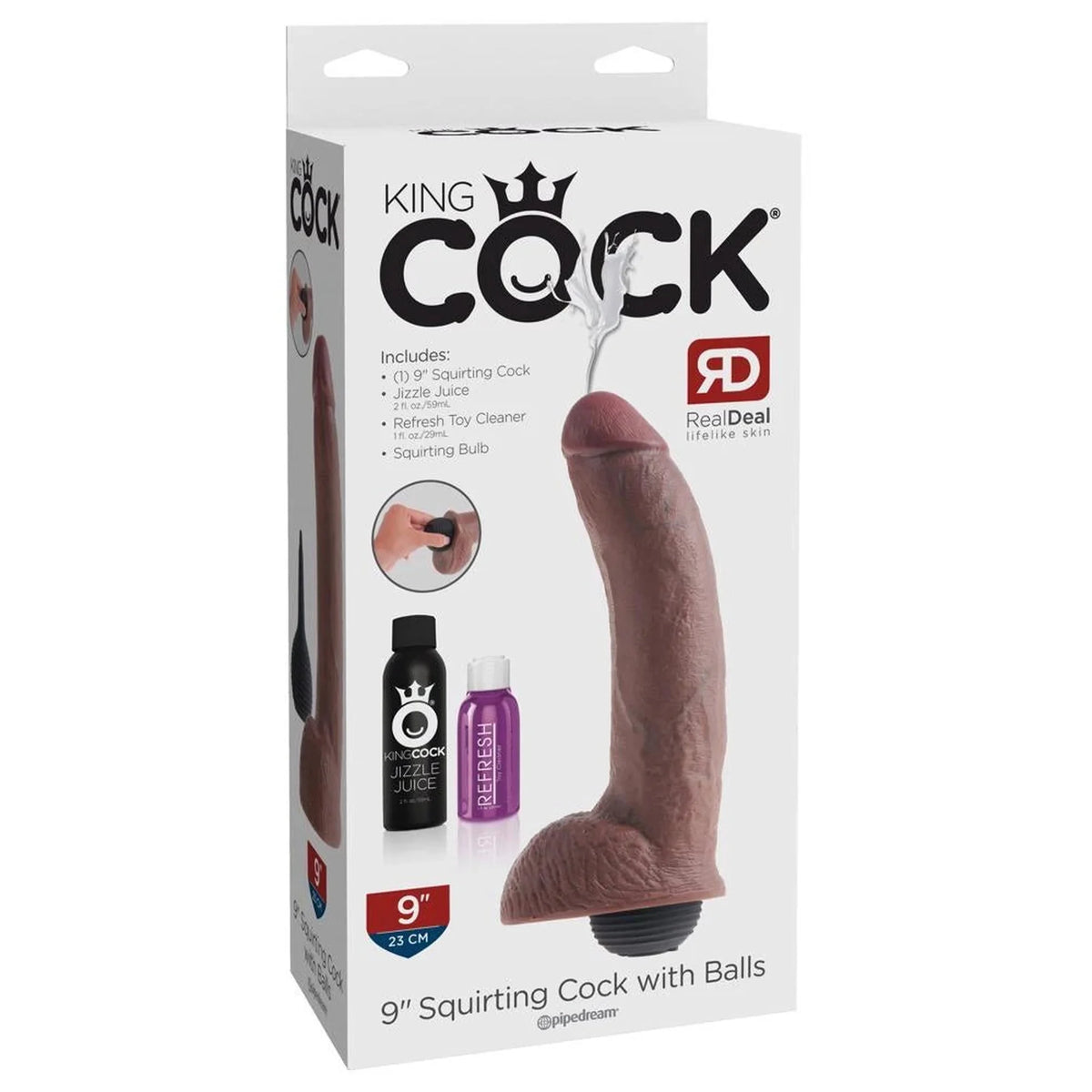 Realistischer Dildo KC 9 Squirting | King Cock