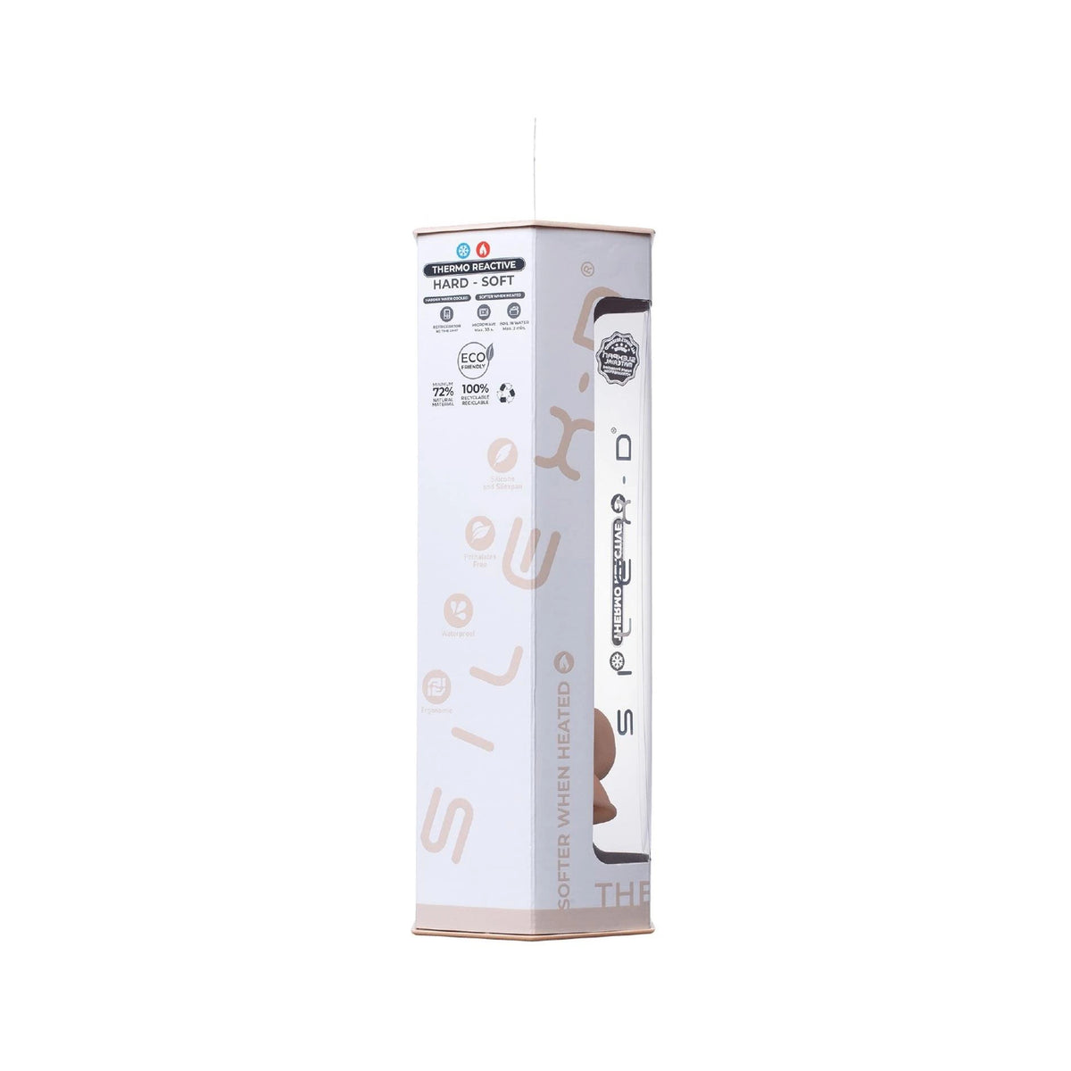 Dildo realistico 18.8 cm – con ventosa, nude | SILEXD