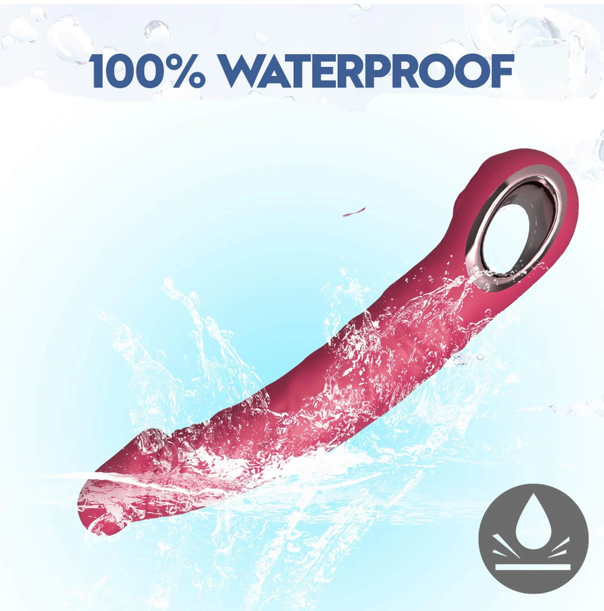 Vibrador realista 10 funciones – recargable, fucsia | Favorites