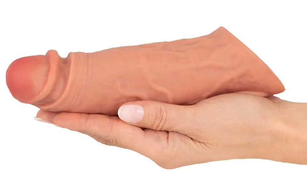 Pénisz hüvely RealSleeve 10 funkció – testszínű 20 cm | Realistixxx