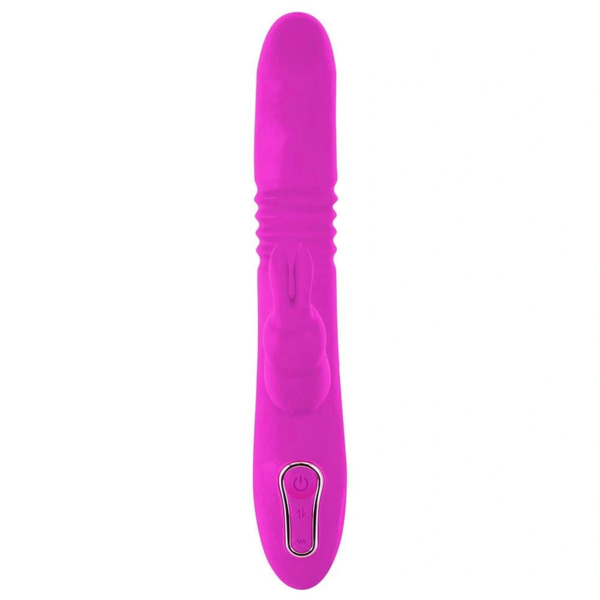 Rabbit vibrator Pearl 10 functions – rechargeable, thrusting, pink | Sweet Smile