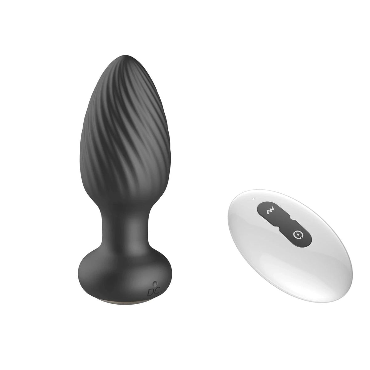 Butt plug – vibrating, remote control, black | Favorites