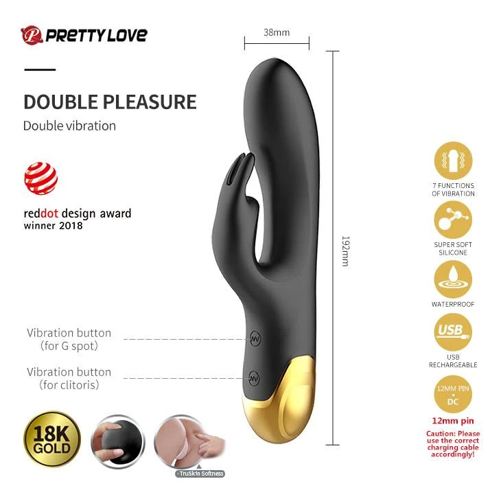 Kit Couple's 12 funciones – con mando a distancia, recargable | Pretty Love