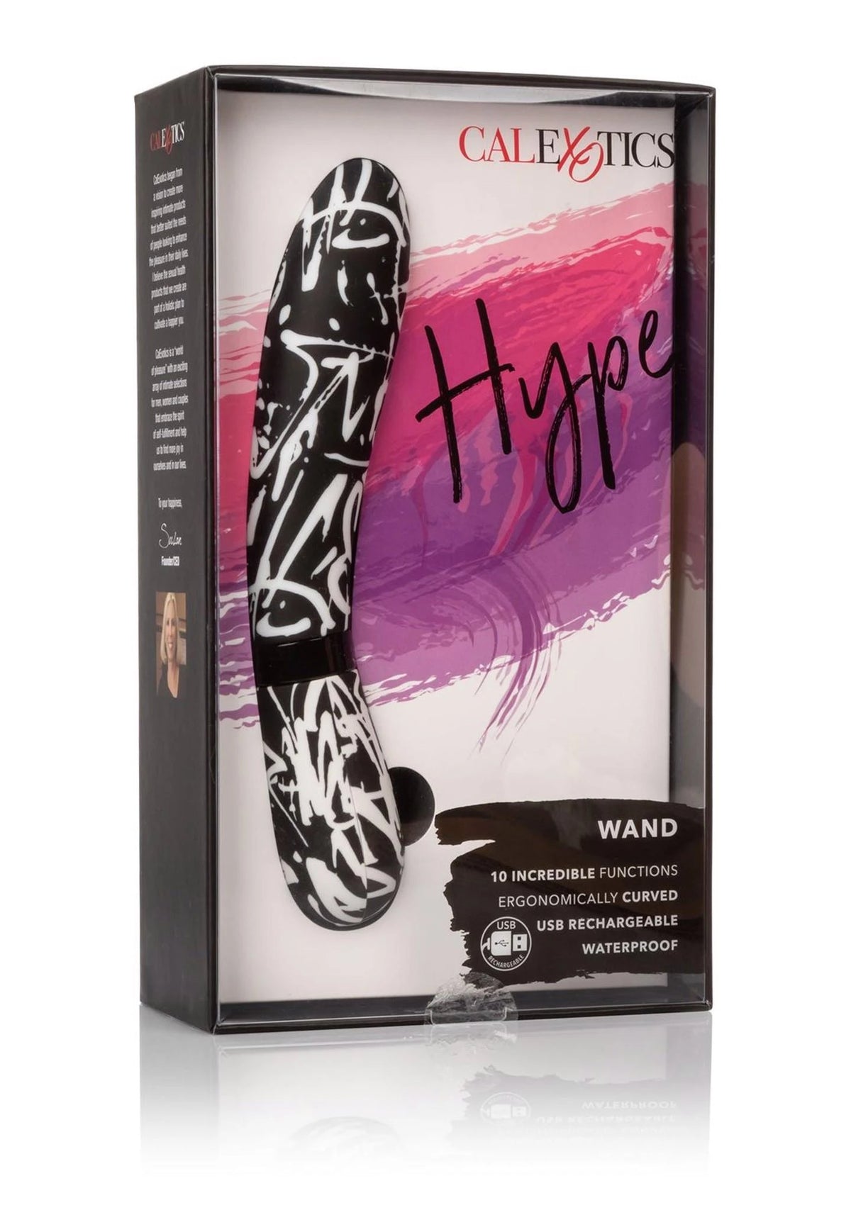 Wand-Massagegerät Hype 10 Funktionen – wiederaufladbar, mehrfarbig 30-13581-X-MULTICOLOR | Calexotics