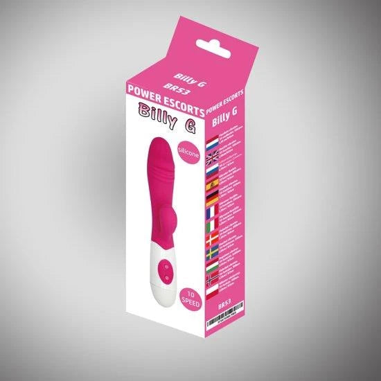 Vibrador ponto G Billy 10 velocidades – rosa | Power Escorts