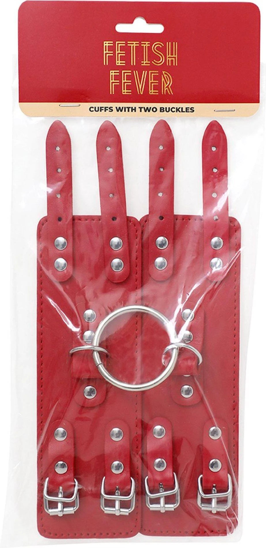 Menottes Cuffs buckles – rouge | Fetish Fever