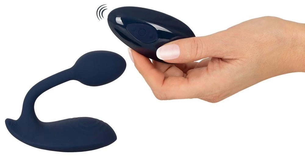 Clitoral stimulator 13.3 cm – remote control, blue | Sweet Smile