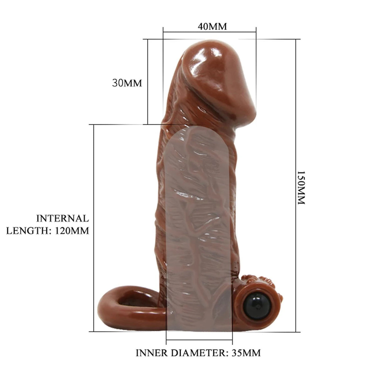 Guaina per il pene Brave – vibrante | Baile