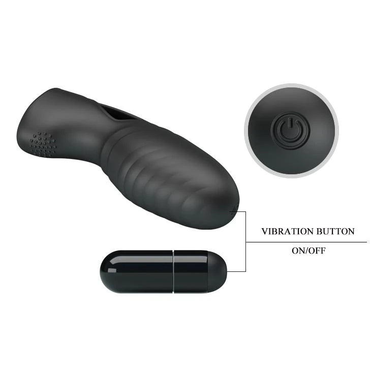 Vibrador de dedo Alan – negro | Pretty Love