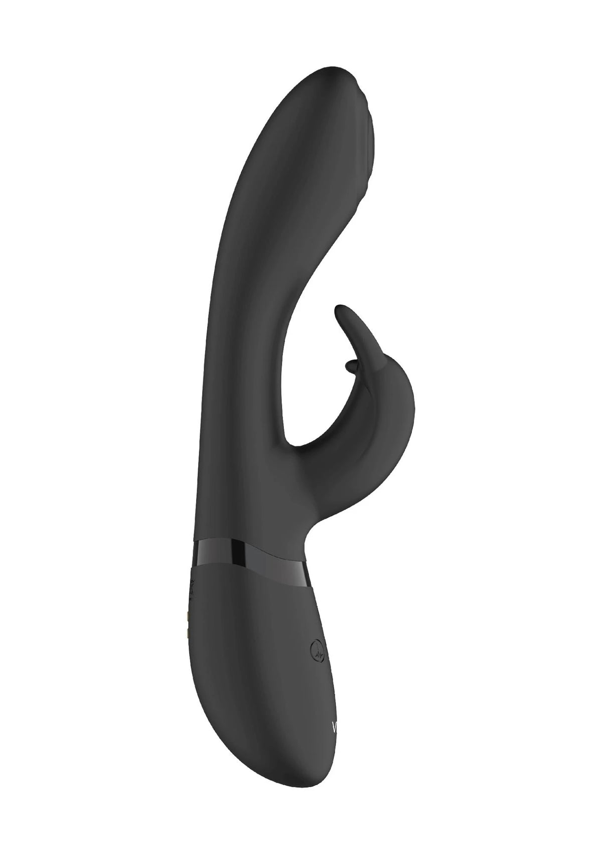 Vibromasseur rabbit Cato Pulse 10 fonctions – noir | Shots Toys