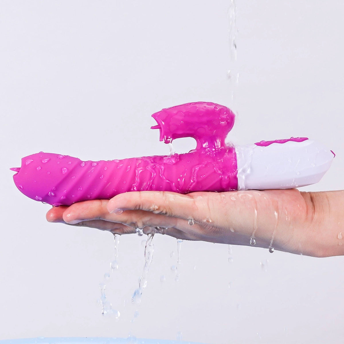 Rabbit vibrator 7 functions – heating, thrusting, purple | Favorites