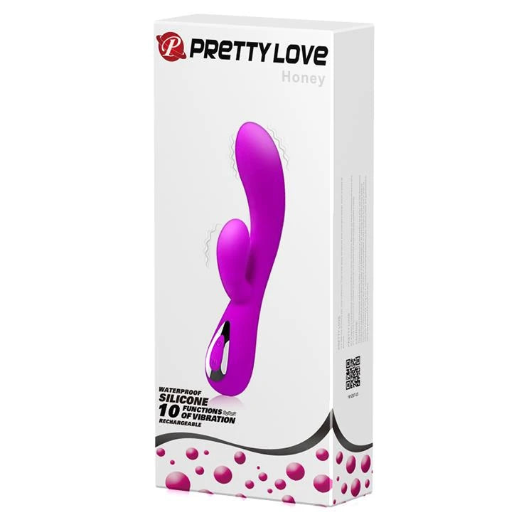 Vibratore punto G Honey 10 funzioni – ricaricabile, fucsia | Pretty Love