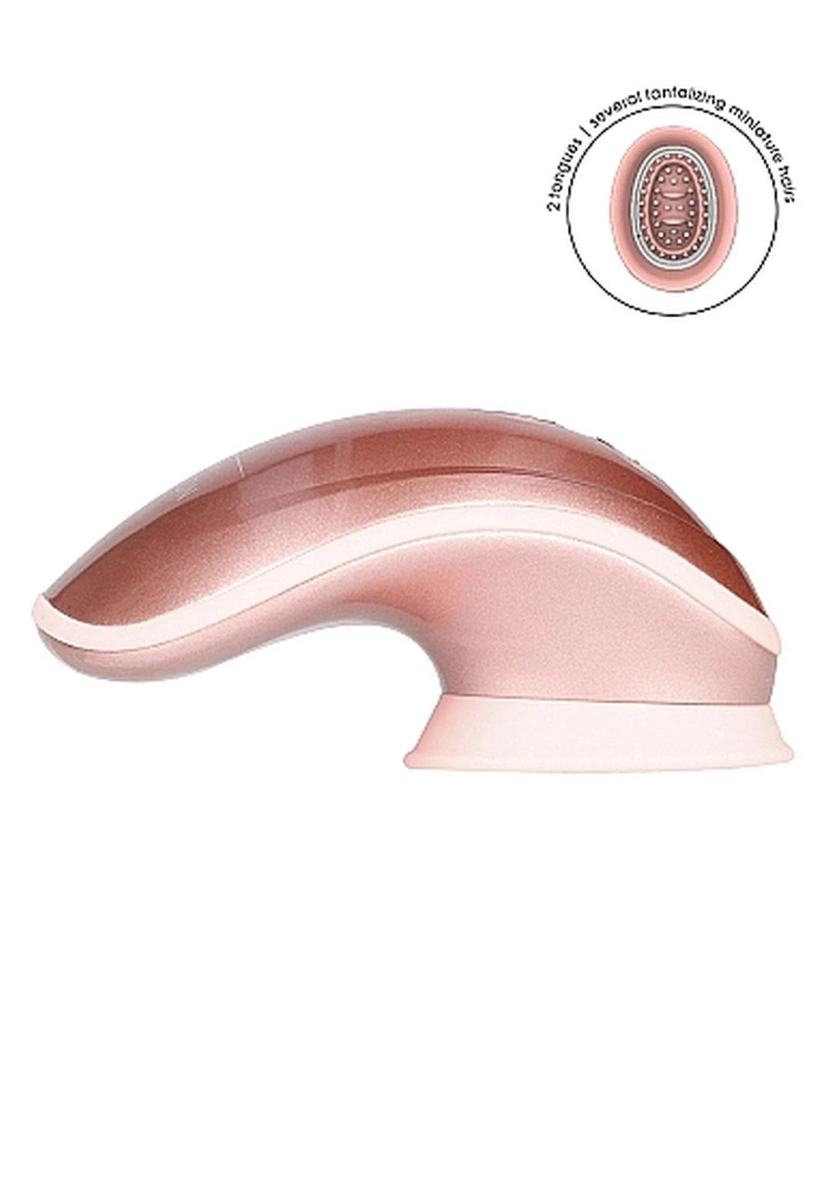 Klitoris-Stimulator Twitch Handsfree 10 Funktionen – mit Saugnapf, rosa | Innovation