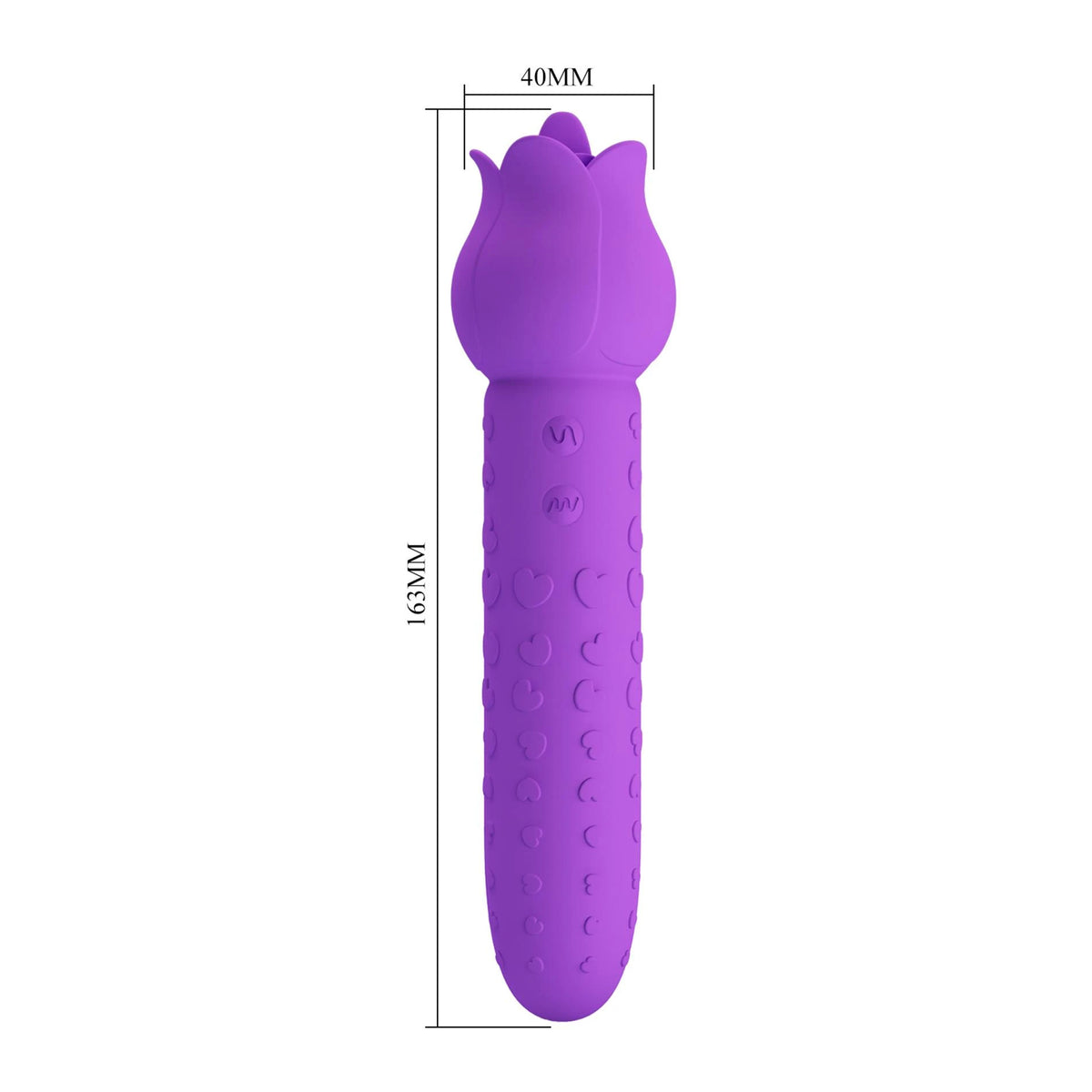 Stimolatore clitorideo Dannell Extreme 16.3 cm – ricaricabile, viola | Pretty Love