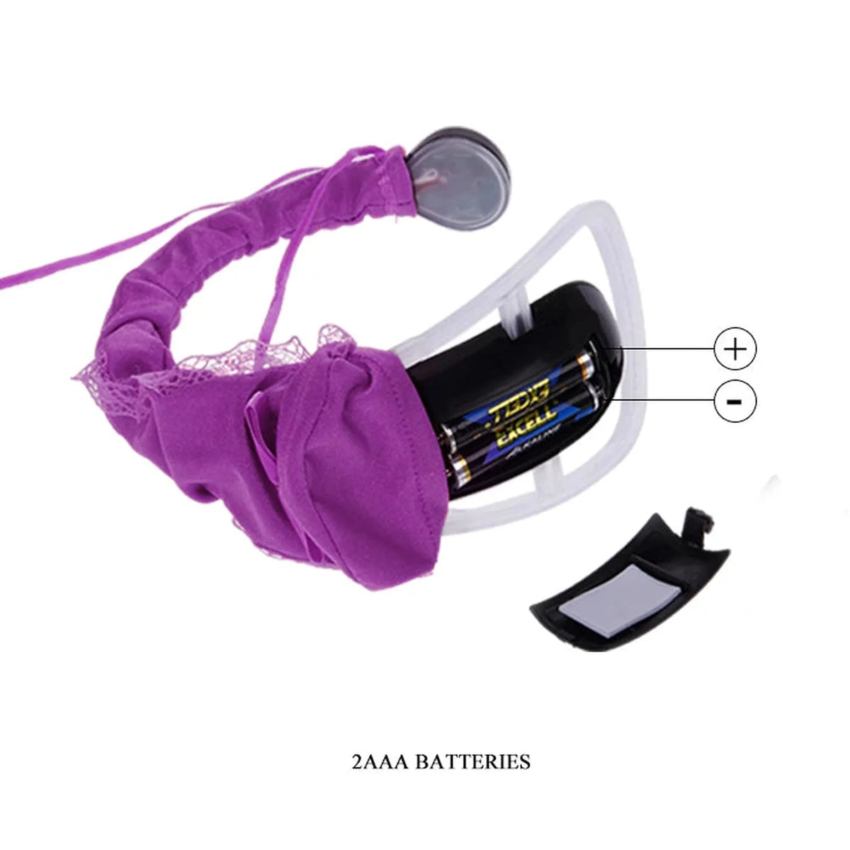 Estimulador de clitóris Invisible 10 funções – com controlo remoto, rosa | Baile
