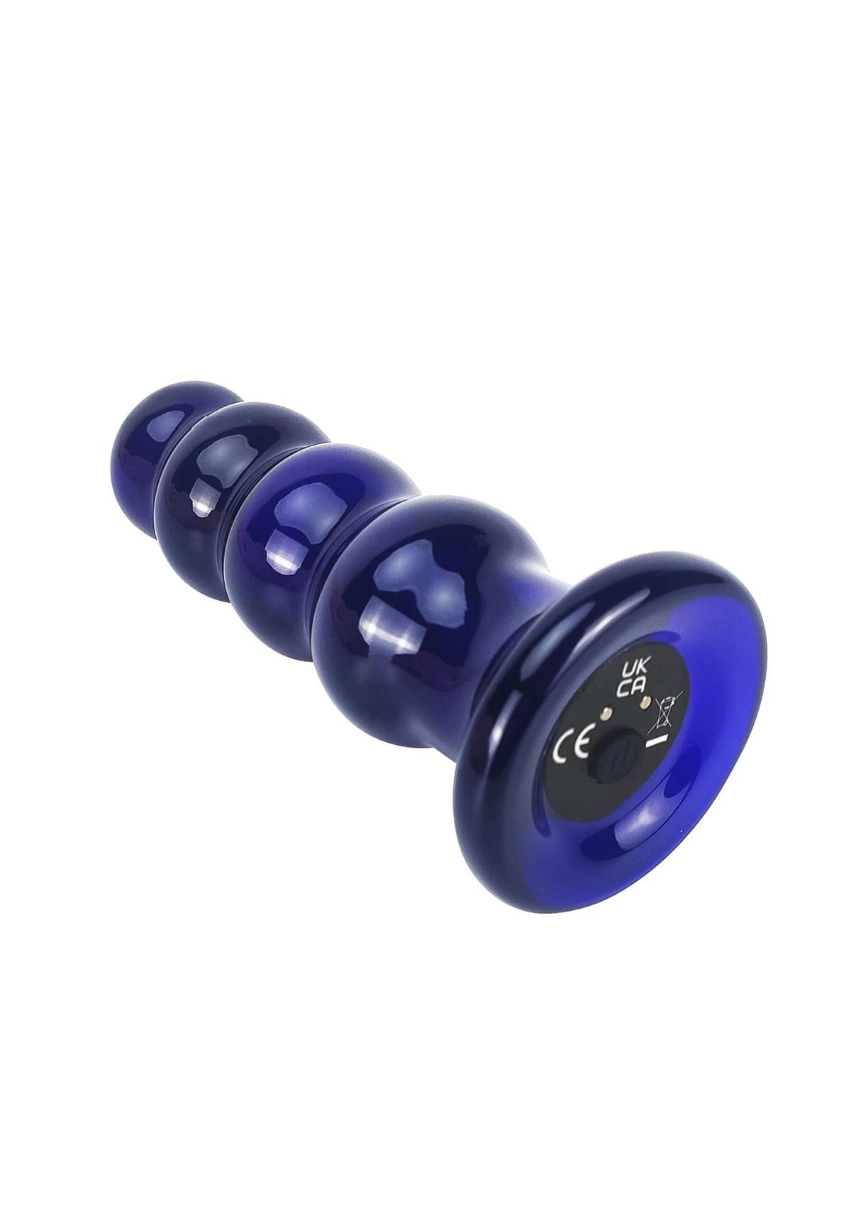 Plug anale Radiant Buttplug – in vetro, vibrante, blu | ToyJoy