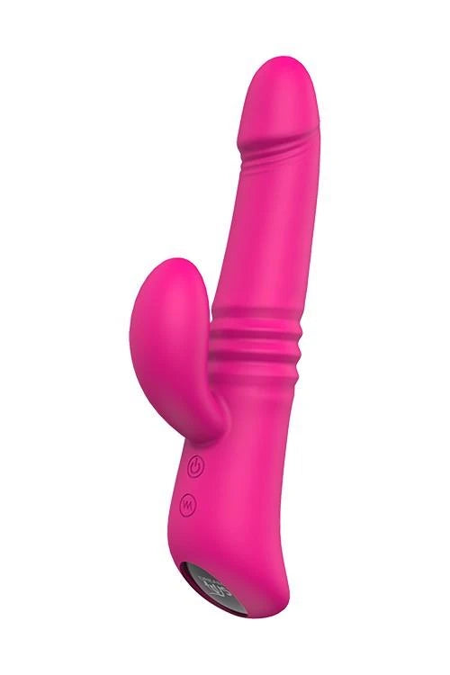 Rabbit vibrátor Thruster – melegítő, lökő, fukszia | Dream Toys