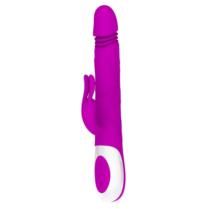 Vibratore rabbit Adrian 4 funzioni – ricaricabile, rosso | Pretty Love