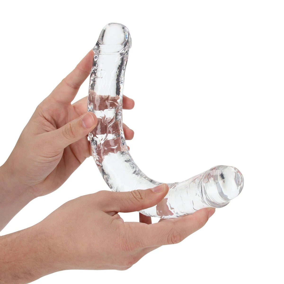 Consolador – doble, transparente 3.8 cm | RealRock