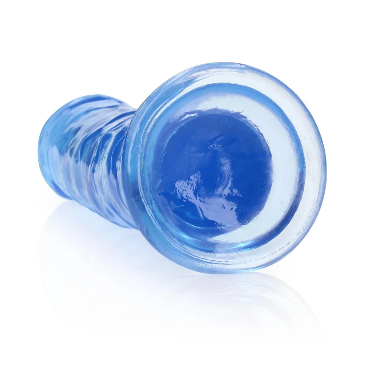 Consolador realista Straight – con ventosa, azul 6 cm | RealRock