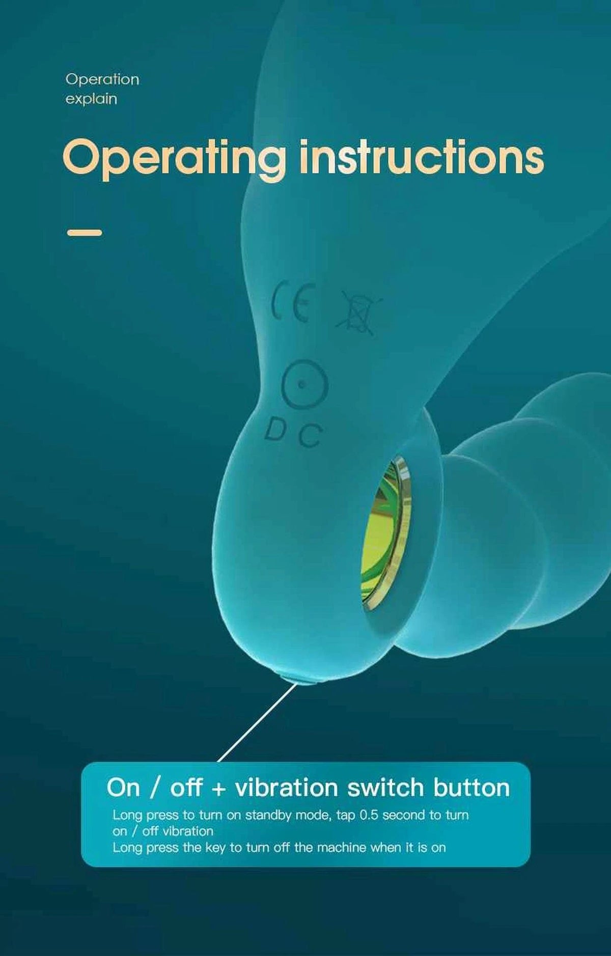 Masajeador de próstata Angelo Triple 36 funciones – recargable, vibrador, negro | Favorites