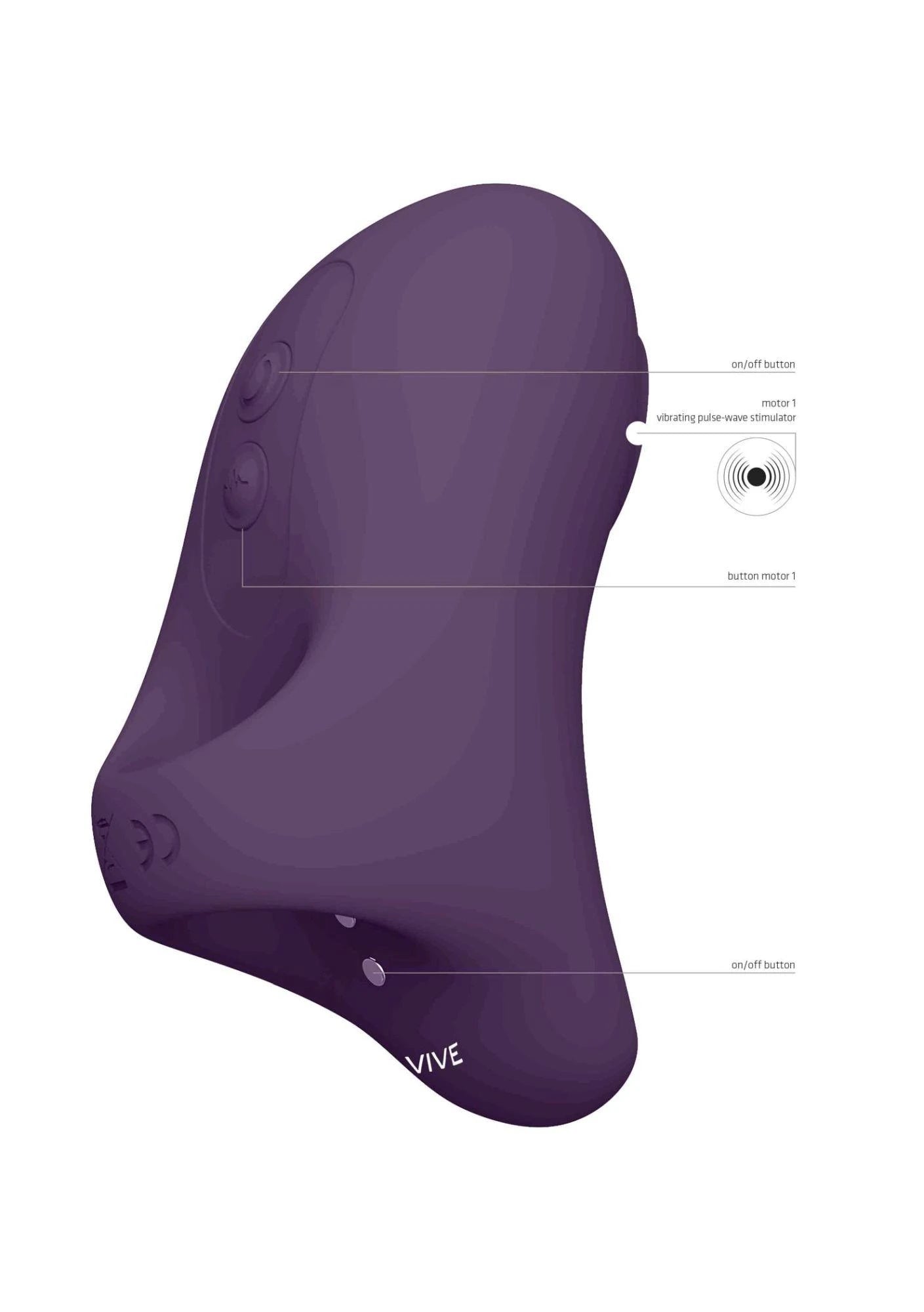 Hana - Pulse Wave Finger Vibrator - Purple