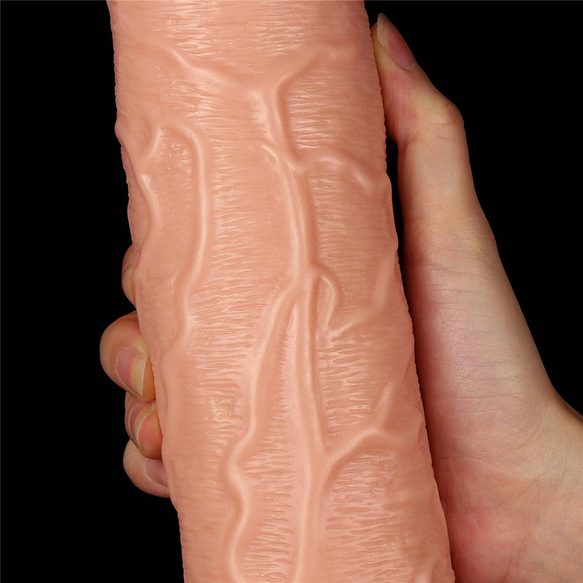 Realisztikus dildó 28 cm – tapadókorongos, testszínű | Lovetoy