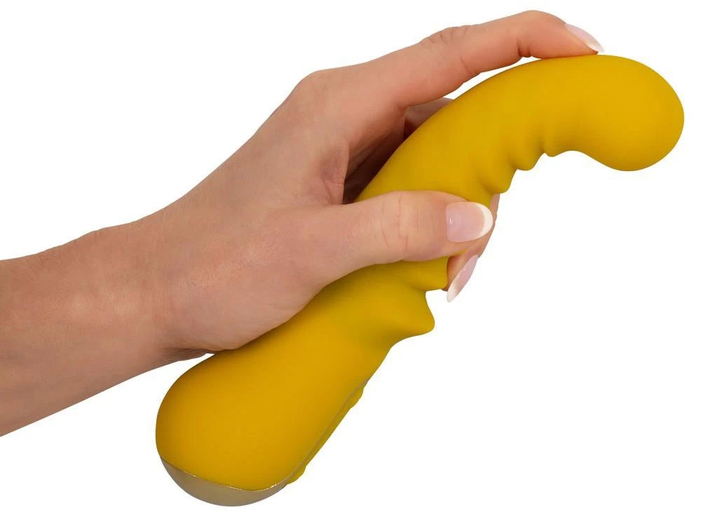 Vibrador ponto G 10 funções – recarregável, amarelo | Your new favourite