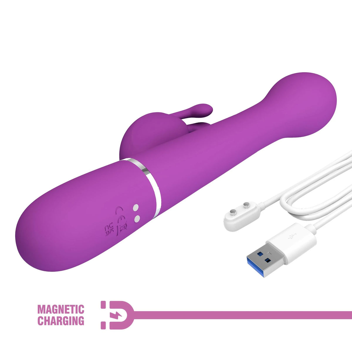 Vibrador rabbit Dejon 7 funções – com impulso, rotativo | Pretty Love
