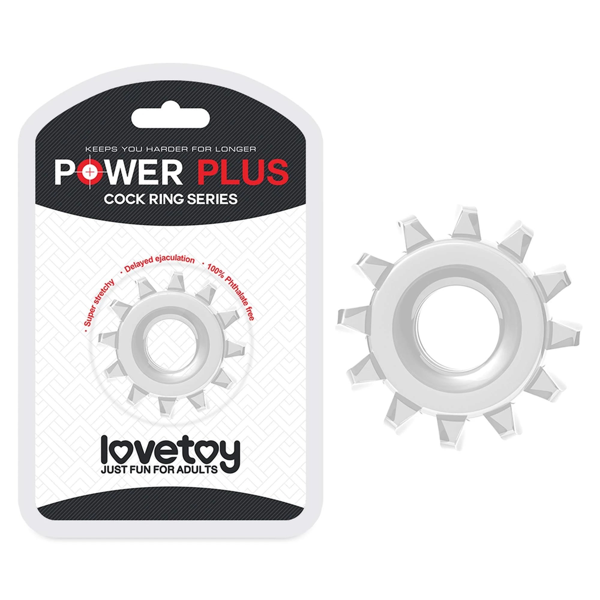 POWER PLUS Anneau pénien Transparent