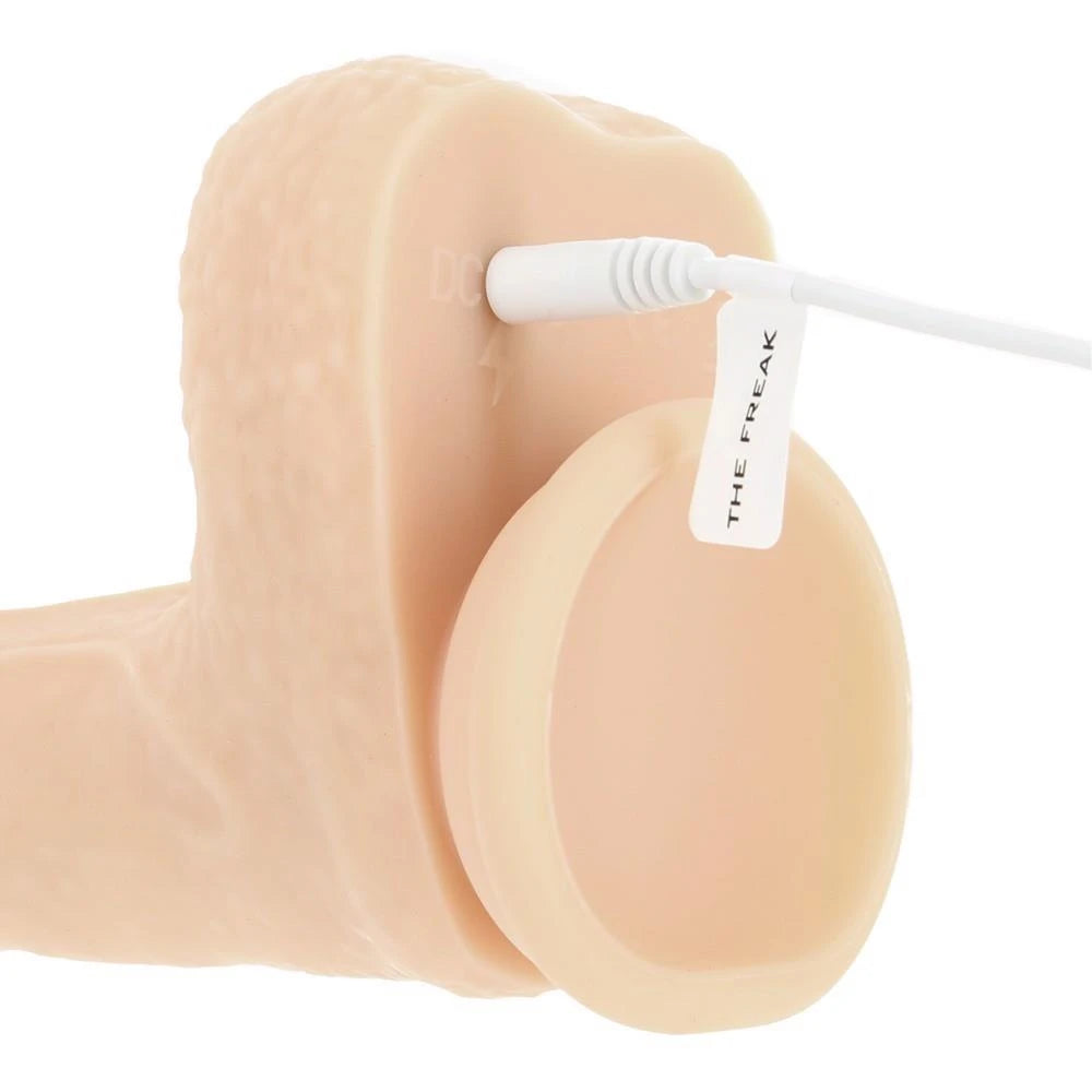 Realistic vibrator 7 functions – remote control, with suction cup, nude | Naked Addiction