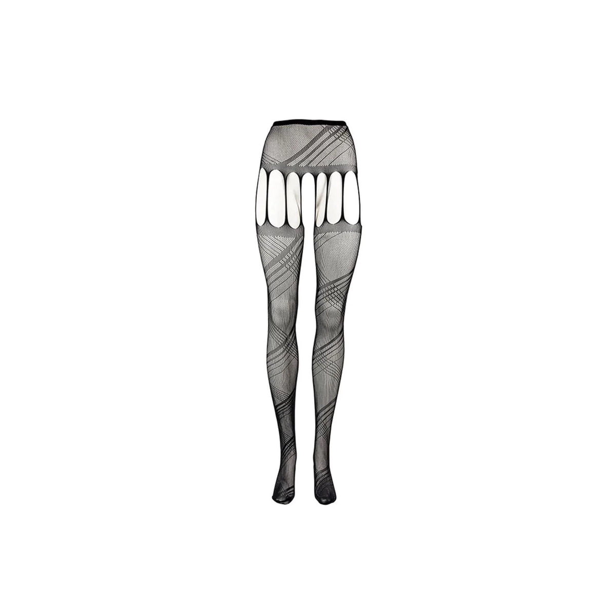 Meias Cut Out Pantyhose – aberta, preta | Le Désir