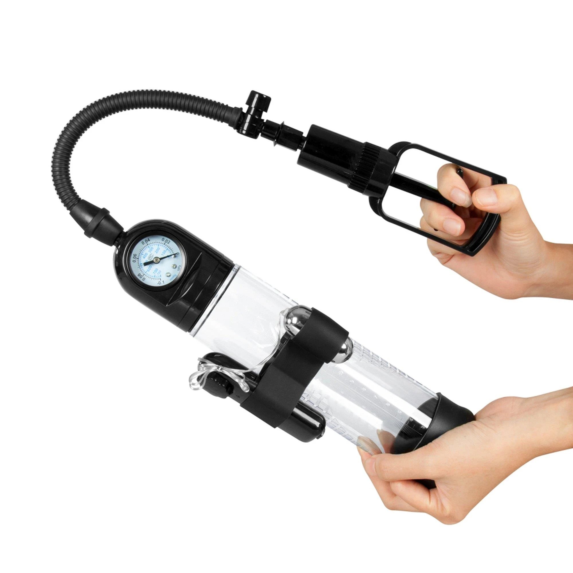 Pompe Pompka-Powerpump MASTER Vibrante - Noir et transparent