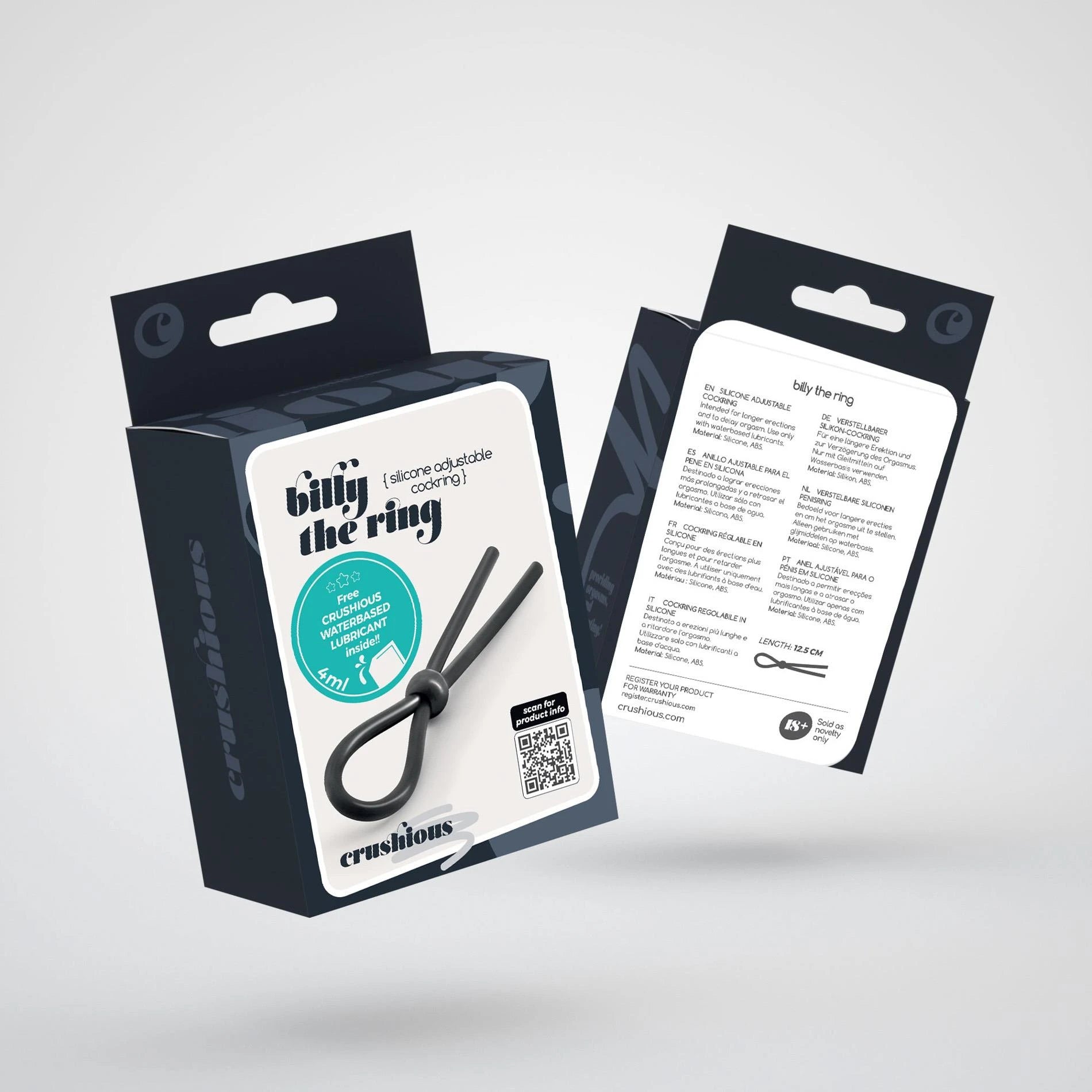 Billy the Ring - Silicone Adjustable Cockring - Black