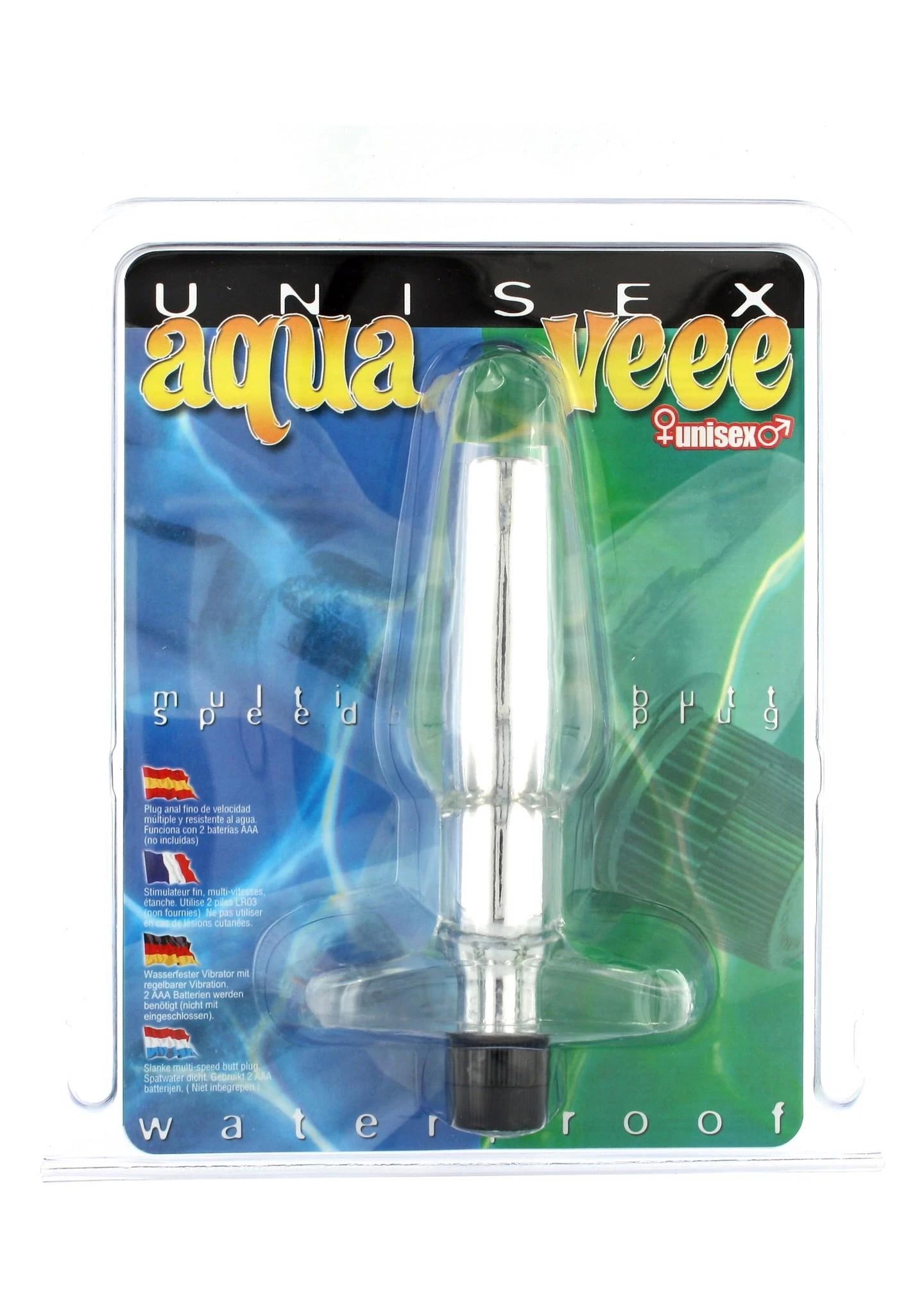Aqua Vee Butt Plug Transparent