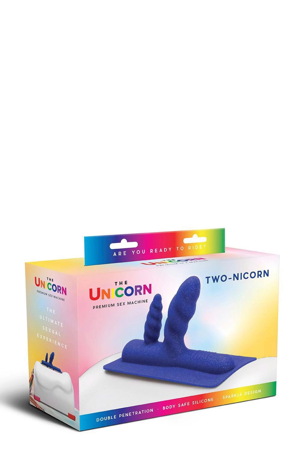 ATTACHE EN SILICONE DE LICORNE À DEUX CORNES